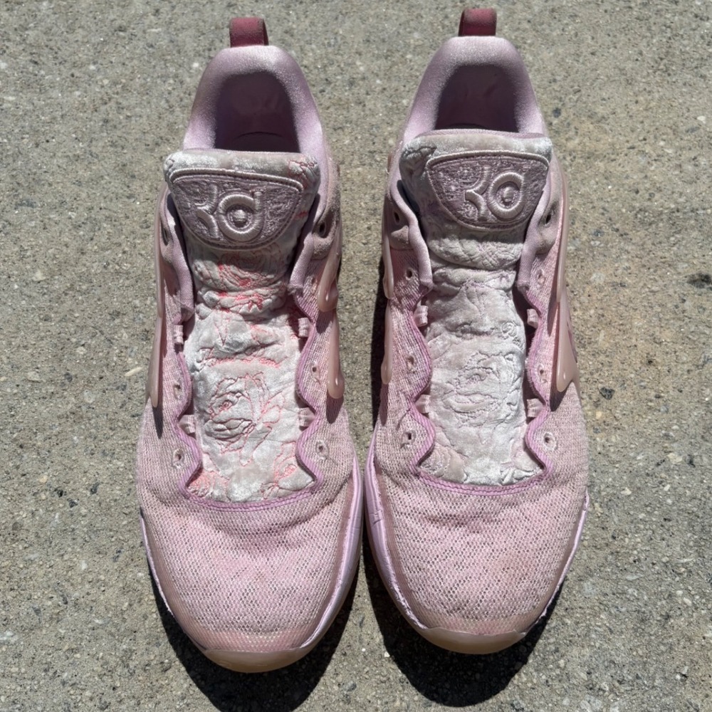 Nike KD 15 Aunt Pearl Pink Floral Basketball Shoes DQ3851-600 Mens Size 16
